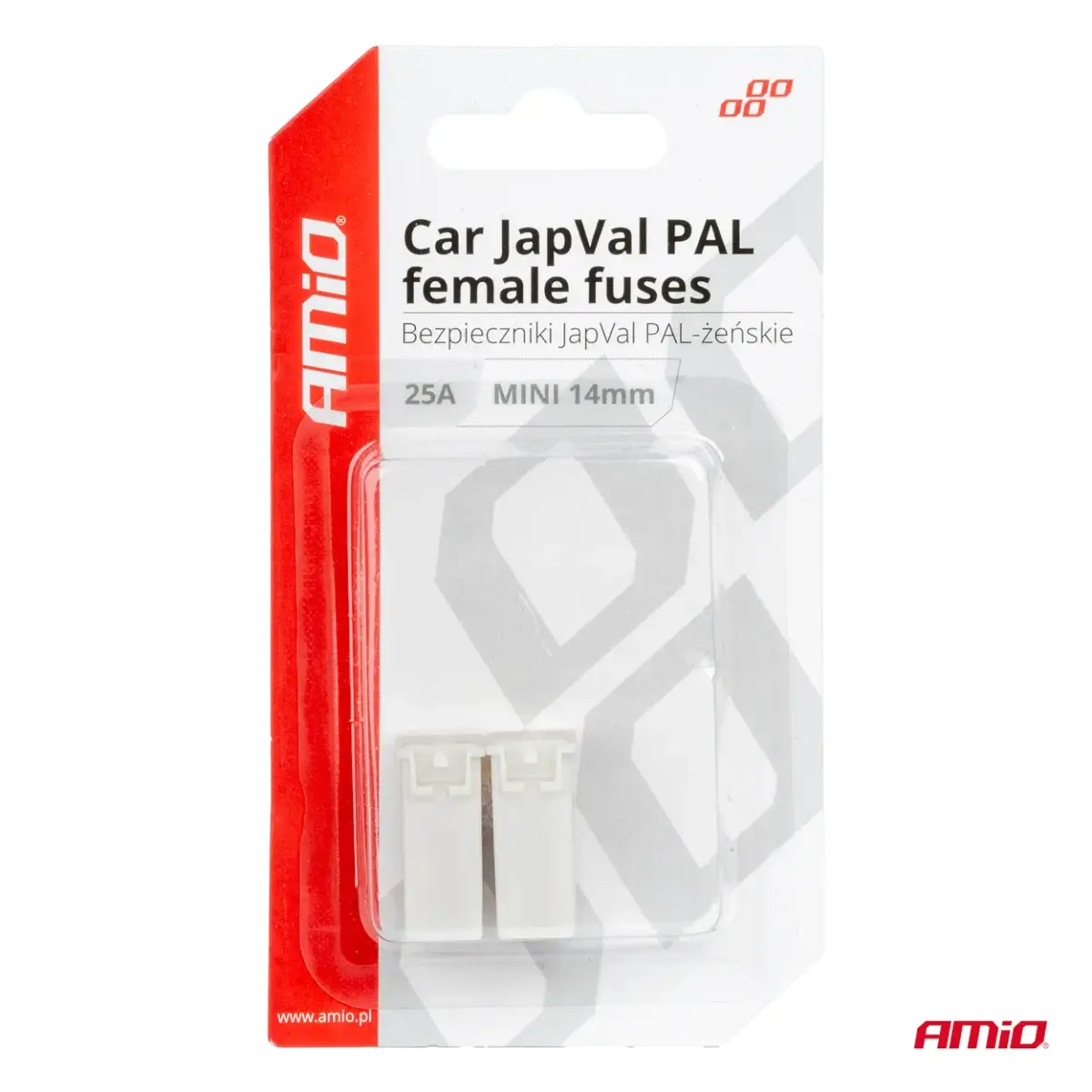 Car JapVal PAL Female fuses 25A AMIO-03436