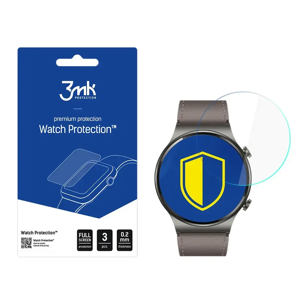 Huawei Watch GT 2 Pro - 3mk Watch Protectionâ¢ v. FlexibleGlass Lite