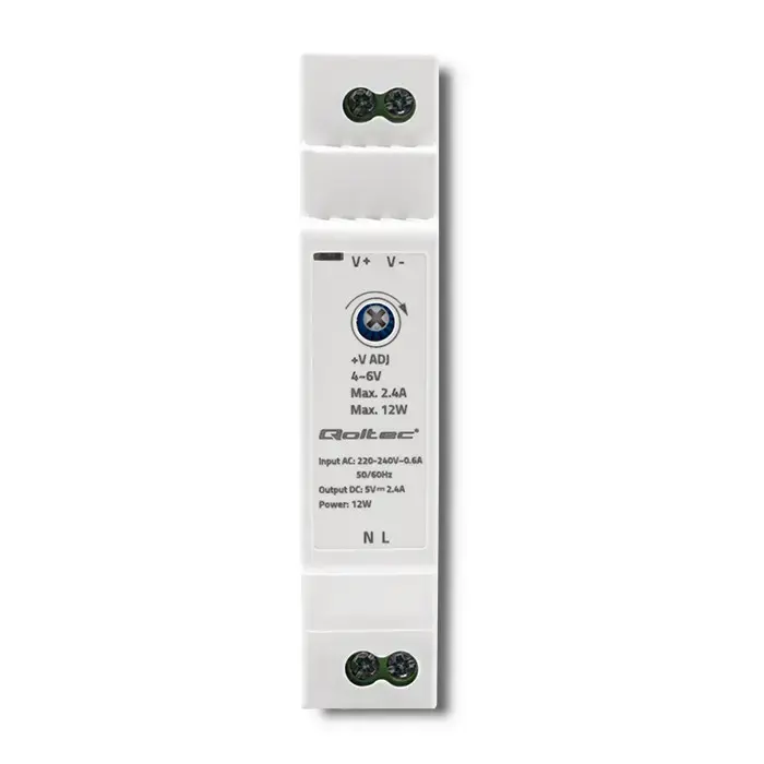 Qoltec DIN rail power supply | 12W | 5V | 2.4A