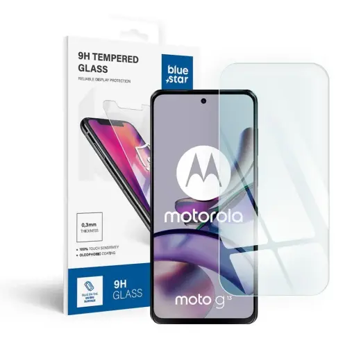 Tempered glass to Motorola G13 Blue Star