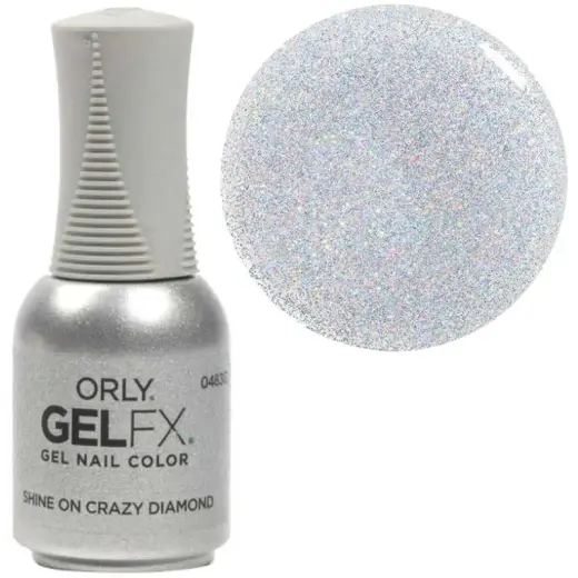 Orly, Gelfx, Glitter, Semi-Permanent Nail Polish, Shine On Crazy Diamond, 18 ml