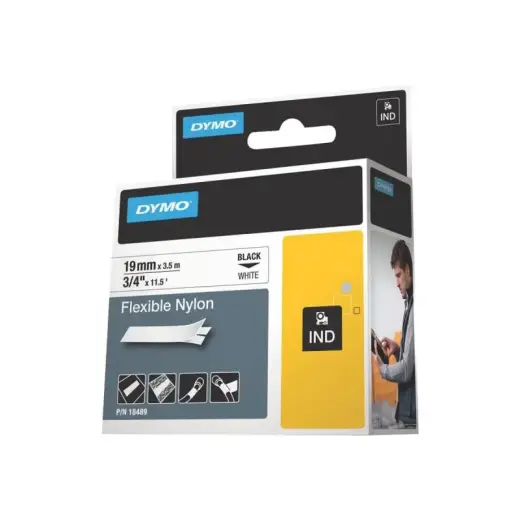 Dymo Schriftband Black White (18489)