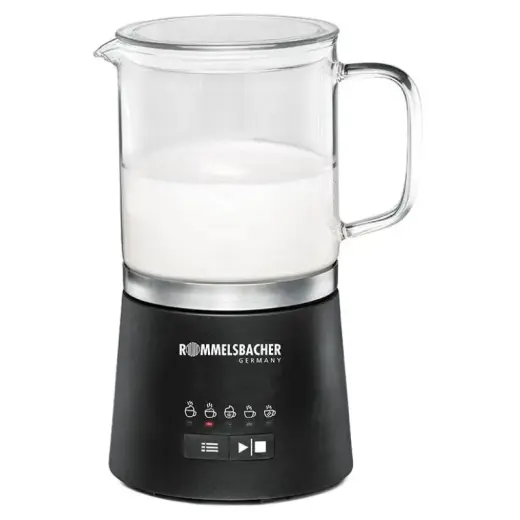 Rommelsbacher Milk Frother 500ml stainless steel black Schwarz MS 625 (MS 625)