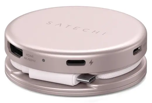 Adapter HUB 5in1 USB C Satechi OntheGo STPOTG5P blush