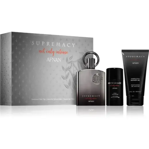 Afnan Supremacy Not Only Intense Gift Set - EDP 100ml Spray + 150ml Shower Gel