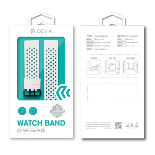 Devia band Deluxe Sport Mesh for Fitbit Charge 3 | Charge 4 gray S