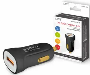 Lādētājs Savio Car Quick Charge Charger 