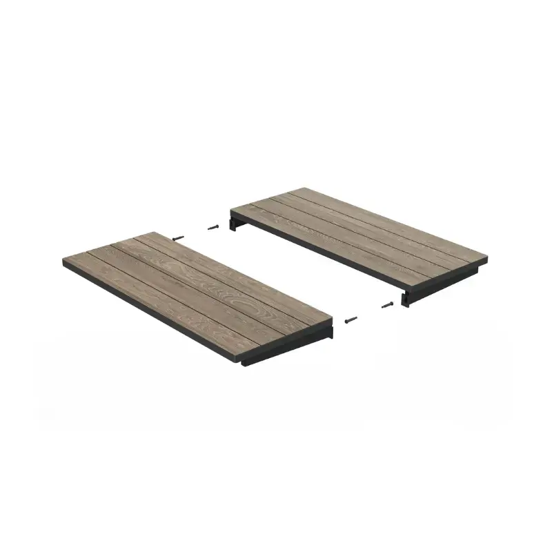 Dārza galds pagarināms Deco Porto Nova Extendable 200-280 oša koka tonis/melns