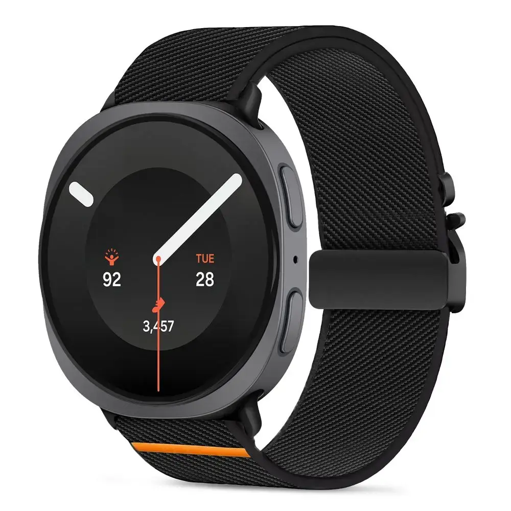 Tech-Protect Nylon Clasp smartwatch strap for Galaxy Watch 8/9/Classic (40/44/46 mm) | Nylon | black