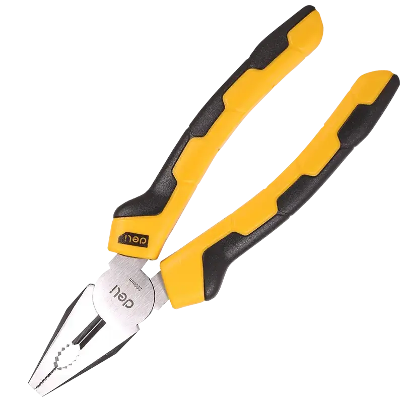 Combination pliers 8" Deli Tools EDL2008 (yellow)