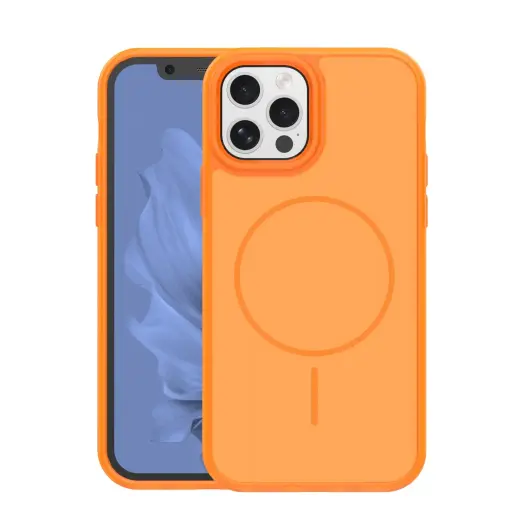 Frame Thin Mag phone case with MagSafe support for iPhone 12 | iPhone 12 Pro orange