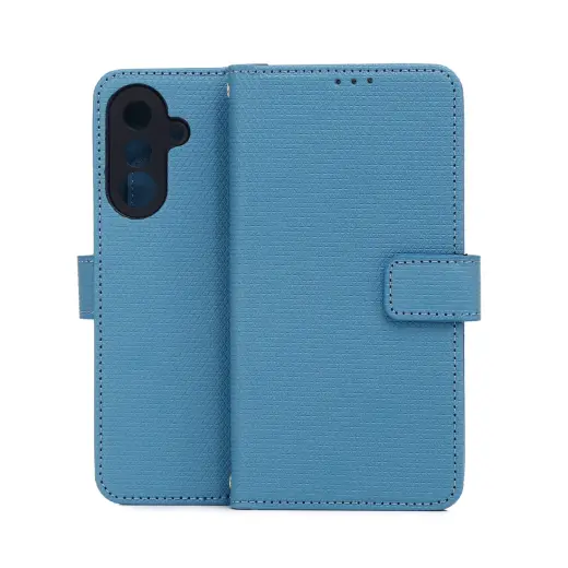 Smart Triangle knyginio tipo telefono dėklas Samsung Galaxy A36 5G (A366) | A56 (A566) mėlynas