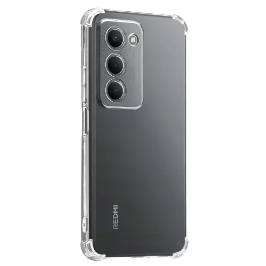 Tactical TPU Plyo telefono dėklas, skirtas Xiaomi Redmi 15 4G|5G, permatomas
