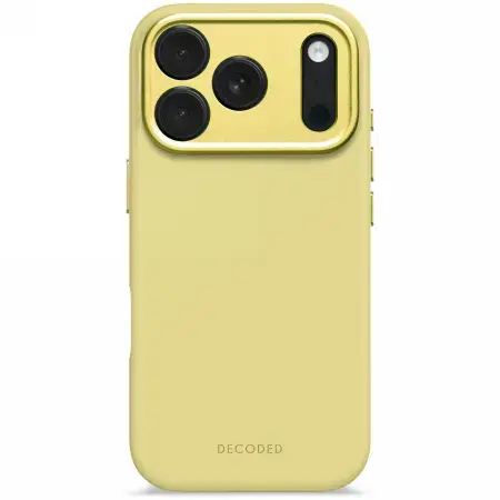 Decoded AntiMicrobial Silicone Backcover MagSafe for iPhone 17 Pro - Yellow