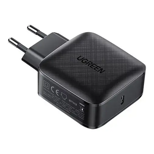 Ugreen fast wall charger 65W USB Typ C Quick Charge 3.0 Power Delivery (gallium nitride) black (CD217 70817)