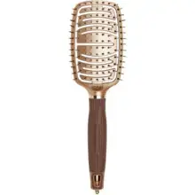 Olivia Garden NanoThermic Flex Pro - Plochý kartáč na vlasy se 100% kančími a ionickými štětinami 0ml