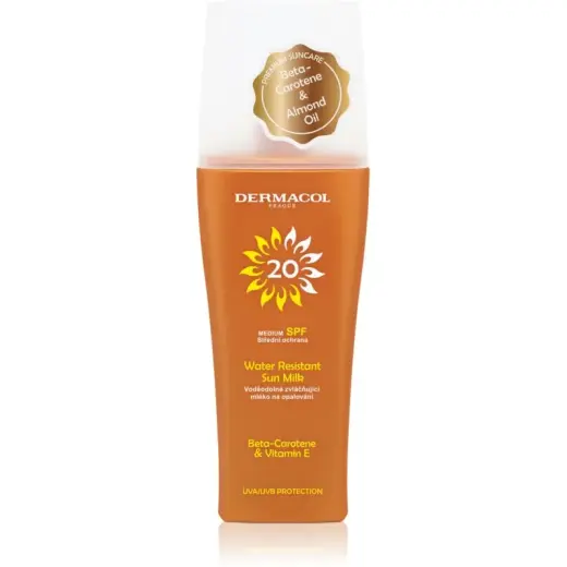 Dermacol Sun Water Resistant Water Resistant Sun Milk Medium Sun Protection SPF 20 200 Ml