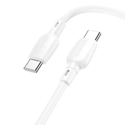 Borofone BX93 Super Power data transfer and charging cable | USB-C to USB-C | 60W | 1m | white
