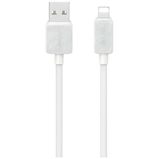 USAMS KY Series US-SJ689 andmeedastus- ja laadimiskaabel | USB-A kuni Lightning | 12W | 1m | valge