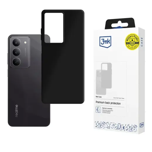 3mk Matt phone case for Realme 14x black