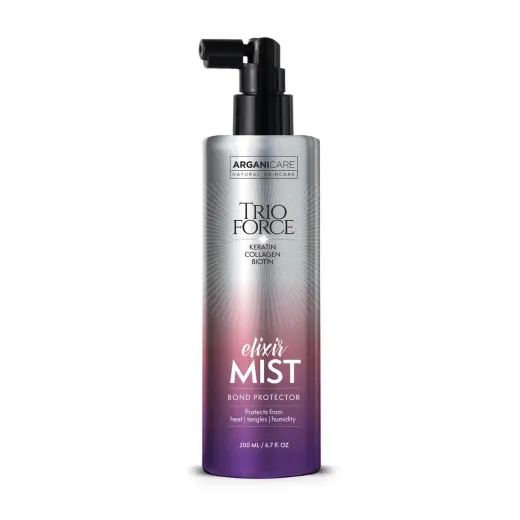 Arganicare, Trio Force Elixit Mist, Hair Spray Treatment, Thermal protection, 200 ml