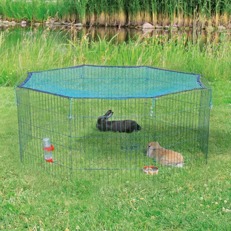 Manēža ar aizsardzības tīklu trušiem : Trixie Outdoor run with net, 150 × 57 cm