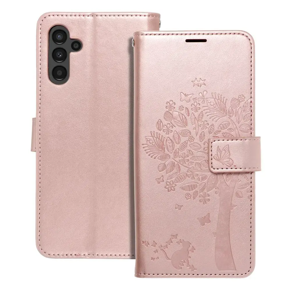 MEZZO tree grāmatveida maciņš telefonam Samsung Galaxy A13 5G (A136) | A04s (A047) rozā