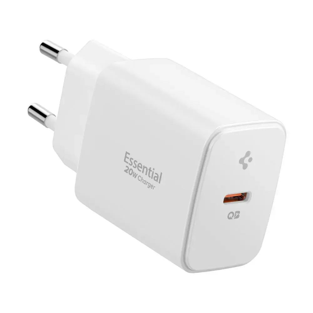 SPIGEN ESSENTIAL EE201EU tīkla lādētājs | 20W | balts