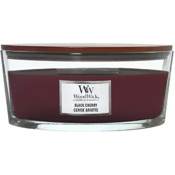 WoodWick Dark Cherry Loď ( višeň ) - Vonná svíčka 453.6g