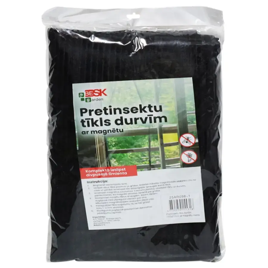 Pretinsektu tīkls durvīm ar magnētu 100x210cm