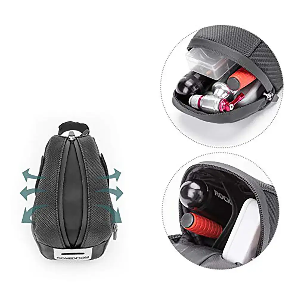 Torba rowerowa Rockbros B74 podsiodłowa 0,75 l - czarna