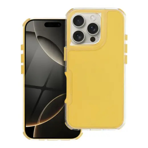 MATRIX maciņš telefonam iPhone 16 Pro dzeltens