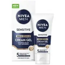 Sensitive Skin & Stubble Cream Gel - Creamy gel for sensitive skin and stubble.