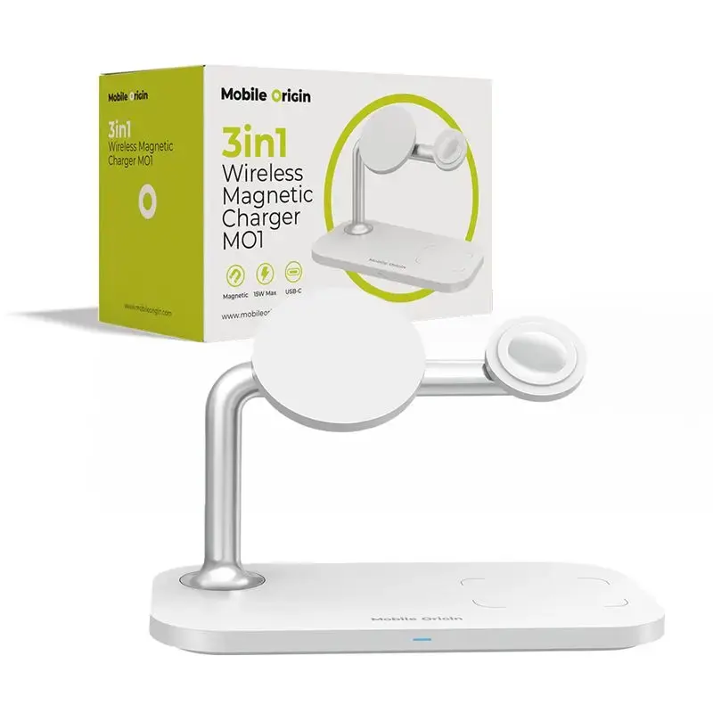 MOBILE ORIGIN 3in1 Wireless Magnetic Charger