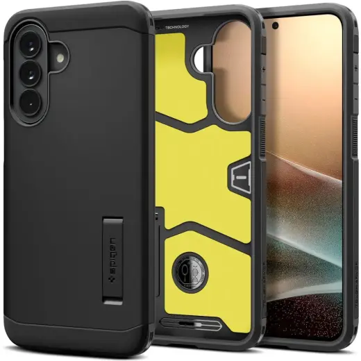 Spigen Tough Armor telefono dėklas Samsung Galaxy A57 (A576) juodas