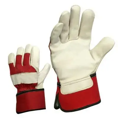 Gloves cowhide, warm, smooth