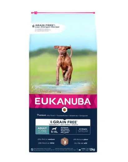 Сухой корм для собак - Eukanuba Adult All Venison Grain Free, 12 кг