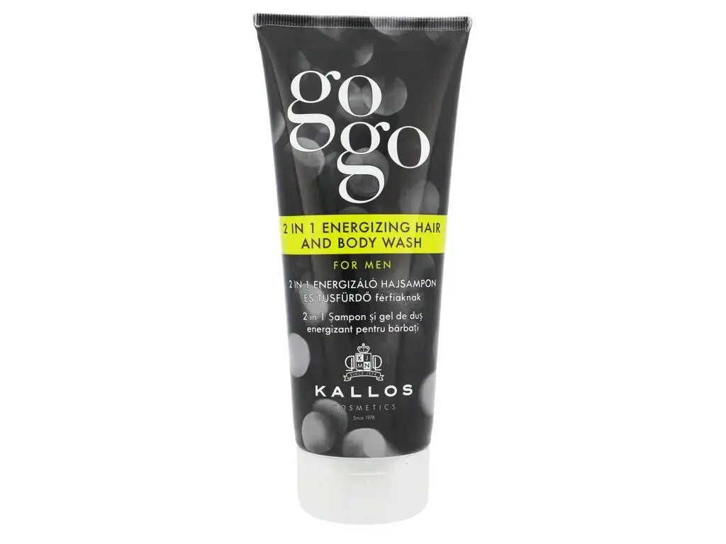 Kallos Cosmetics Gogo 2 in 1 Energizing Hair And Body Wash Shower Gel 200 ml