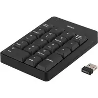 Klaviatūra DELTACO USB bezvadu  ciparu  melna | TB-144