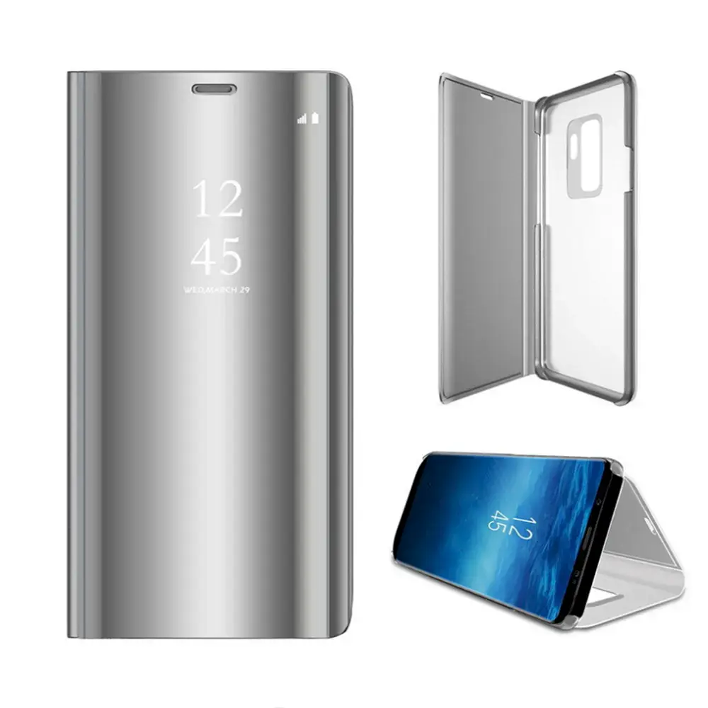 Fusion clear view book case for Samsung A125 Galaxy A12 silver