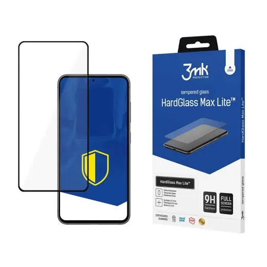 Защитное стекло 3mk HardGlass Max Lite для Samsung Galaxy S23 (S911) с аппликатором