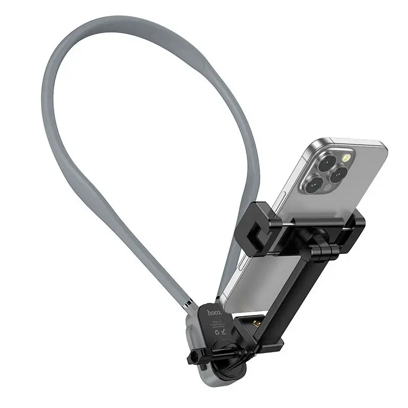 Neck universal phone holder Hoco K30 black gray