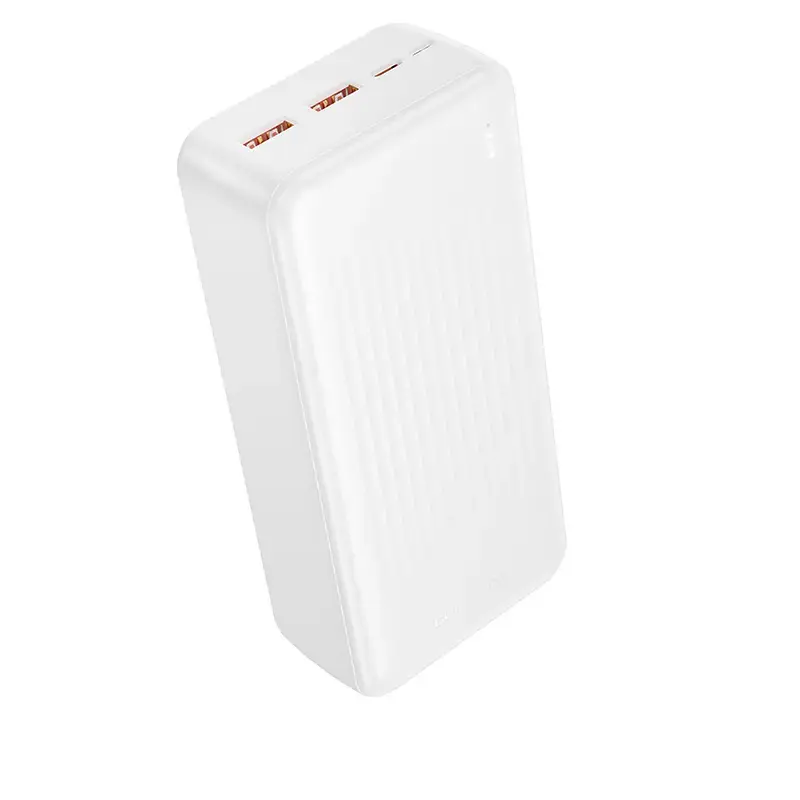Borofone BJ80B Clever ārējais akumulators (powerbank) | 30 000 mAh | 22.5W | PD, QC | USB-A, USB-C | balts
