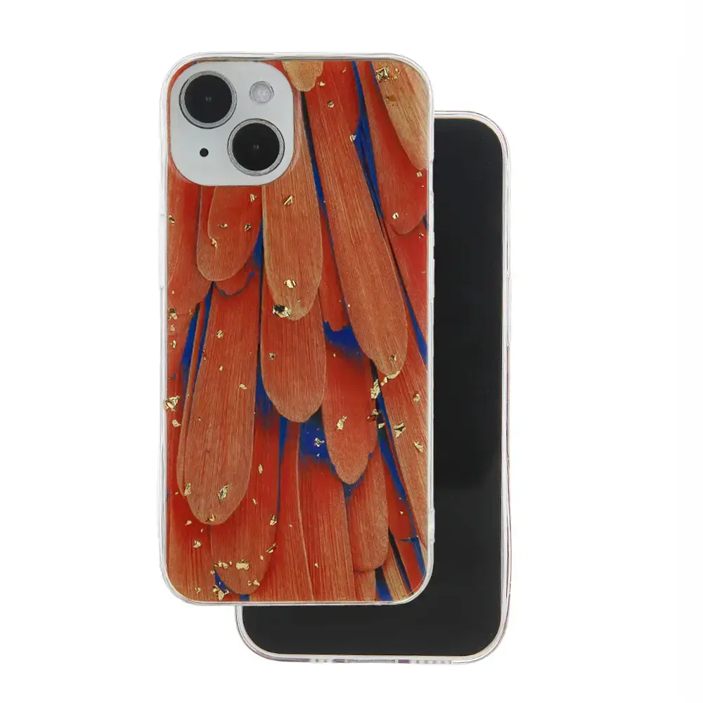 Gold Glam maciņš telefonam iPhone 11 oranžs