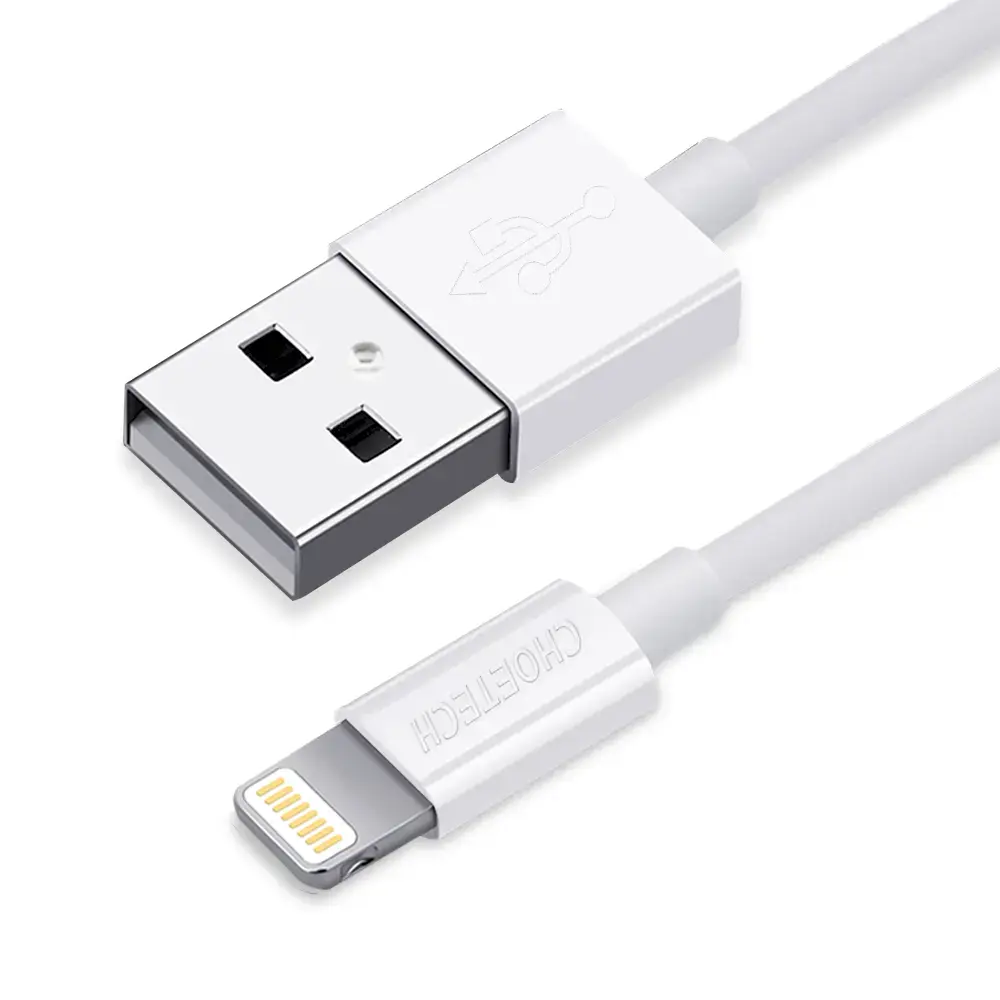 Choetech IP0026 data transfer and charging cable | MFI | USB-A to Lightning | 1.2m | white