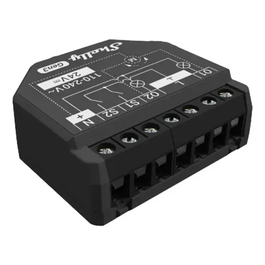 Shelly 2PM Gen3 2-channel Controller, WiFi/Bluetooth (energy measurement)