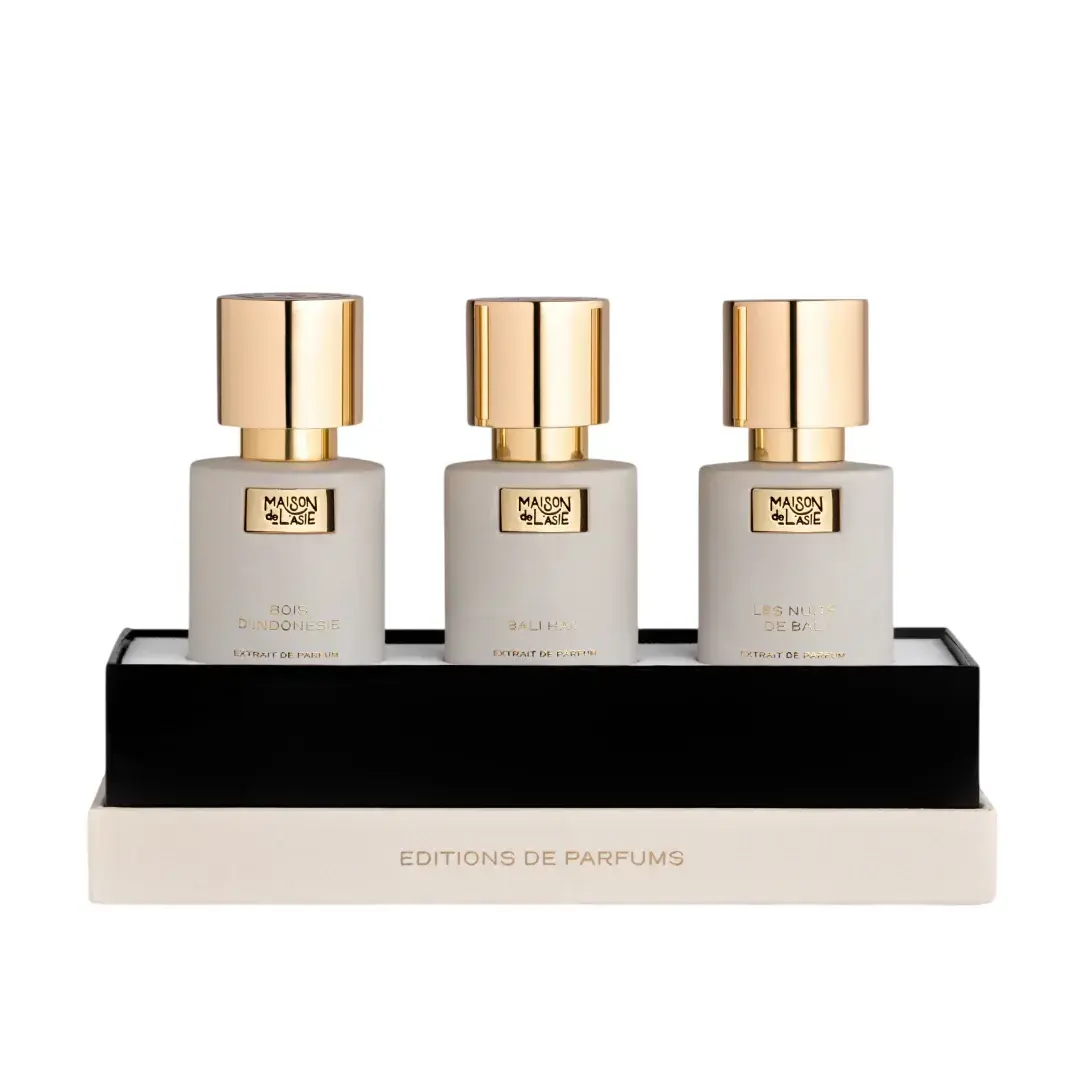 Chapitre 02 Set Maison De L'Asie: Bali Ha'i, Extrait De Parfum, Unisex, 15 ml + Bois d'Indonesie, Extrait De Parfum, Unisex, 15 ml + Les Nuits De Bali, Extrait De Parfum, Unisex, 15 ml