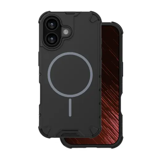 Defender 2in1 maciņš ar MagSafe atbalstu telefonam iPhone 16 melns