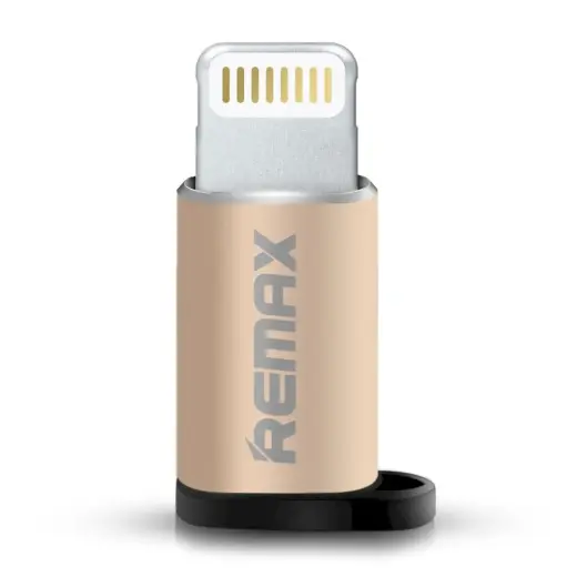 Micro USB to Lightning adapter Remax gold