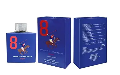 Beverly Hills Polo Club 1982 Sport 8 (EDT) Eau de Toilette for Men 100 ml